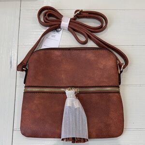 Elegant Brown Crossbody Bag